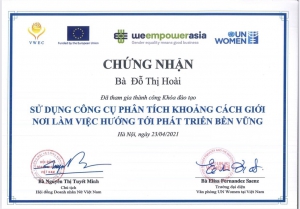 SỬ DỤNG CÔNG CỤ PHÂN TÍCH KHOẢNG CÁCH GIỚI NƠI LÀM VIỆC HƯỚNG TỚI PHÁT TRIỂN BỀN VỮNG