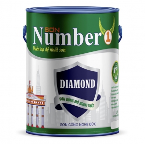 SƠN BÓNG MỜ NGOẠI THẤT CAO CẤP NUMBER1 - 5 LÍT